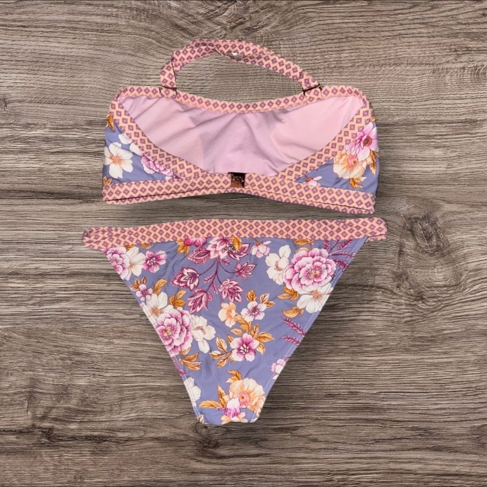 NWOT- Nanette Lepore Lavender Floral Bikini - Picture 6 of 9